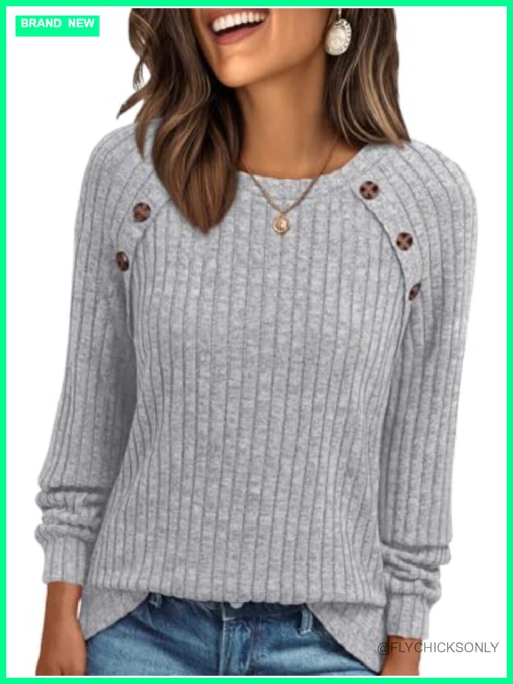 Womens Long Sleeve Sweater Pullover Crew Neck Relaxed Fit Business Casual Tunic